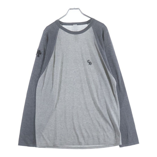 Chrome Hearts Not Raglan T-Shirt with Cross Patch Gray