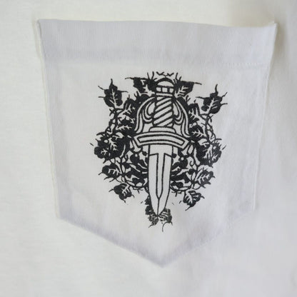 Chrome Hearts Vintage L S Tee Embroidery Sleeve Floral Print Back Horse Shoe — view 5