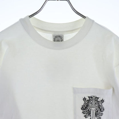Chrome Hearts Vintage L S Tee Embroidery Sleeve Floral Print Back Horse Shoe — view 3