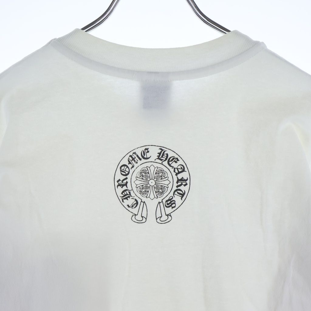 Chrome Hearts Vintage L S Tee Embroidery Sleeve Floral Print Back Horse Shoe — view 4
