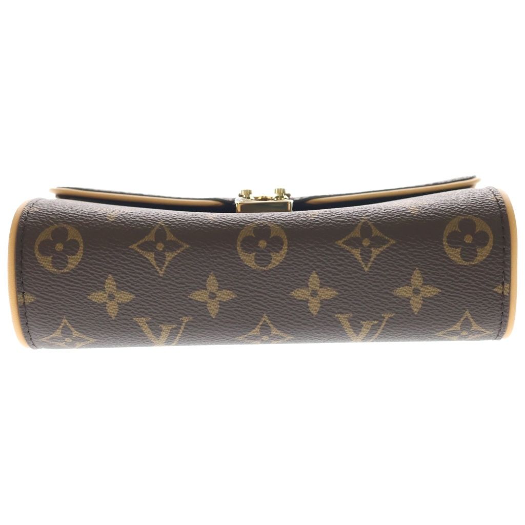 Louis Vuitton Monogram Pochette Kamiyu Brown Shoulder Bag Chain Leather Gold — view 4