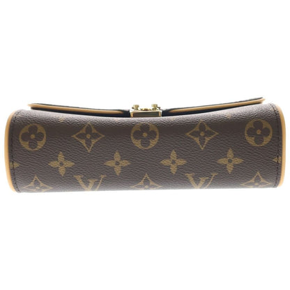 Louis Vuitton Monogram Pochette Kamiyu Brown Shoulder Bag Chain Leather Gold — view 4