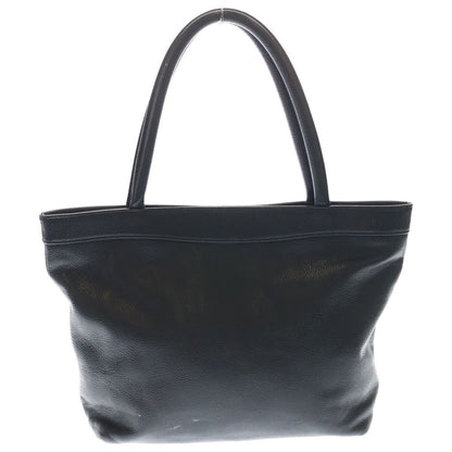 Chanel CC Logo Small Tote Caviar Leather Handbag Gold Black — view 2