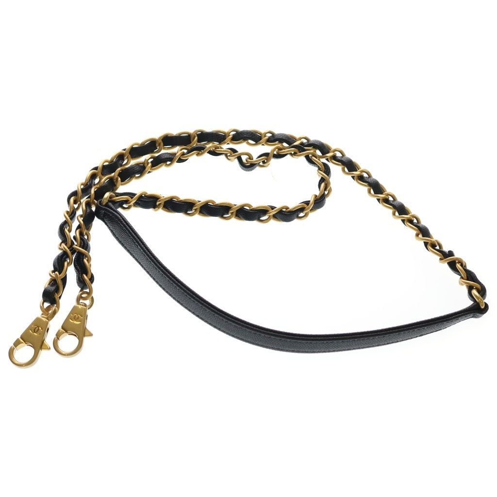 Chanel Coco Handle 29 2-Way Chain Shoulder Bag Black Caviar Leather Gold — view 6