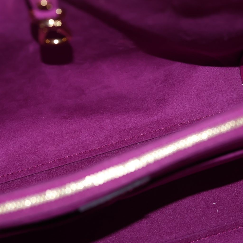Louis Vuitton Kimono MM Monogram Leather Tote Gold Brown Purple — view 5