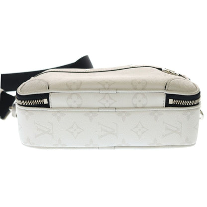 Louis Vuitton Alpha Messenger Taigarama Monogram Leather Shoulder Bag Silver — view 4