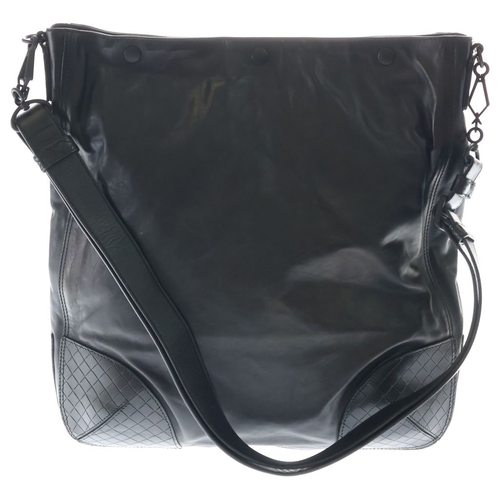 Bottega Veneta Intrecciato Shoulder Back Black Leather — view 2