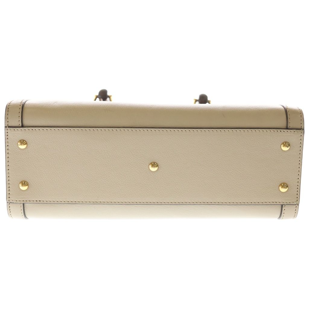 Gucci Diana Bamboo GG Marmont Leather 2-Way Bag Gold Beige — view 4