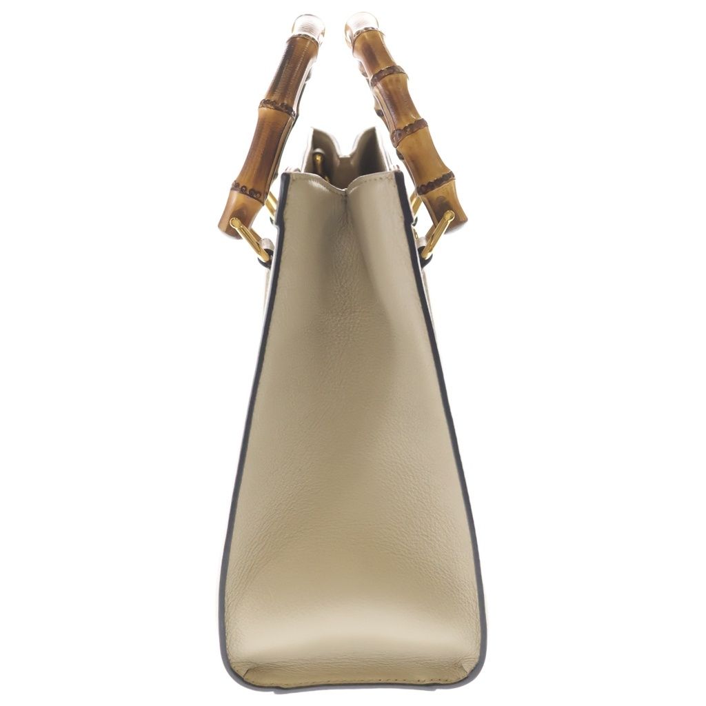 Gucci Diana Bamboo GG Marmont Leather 2-Way Bag Gold Beige — view 3