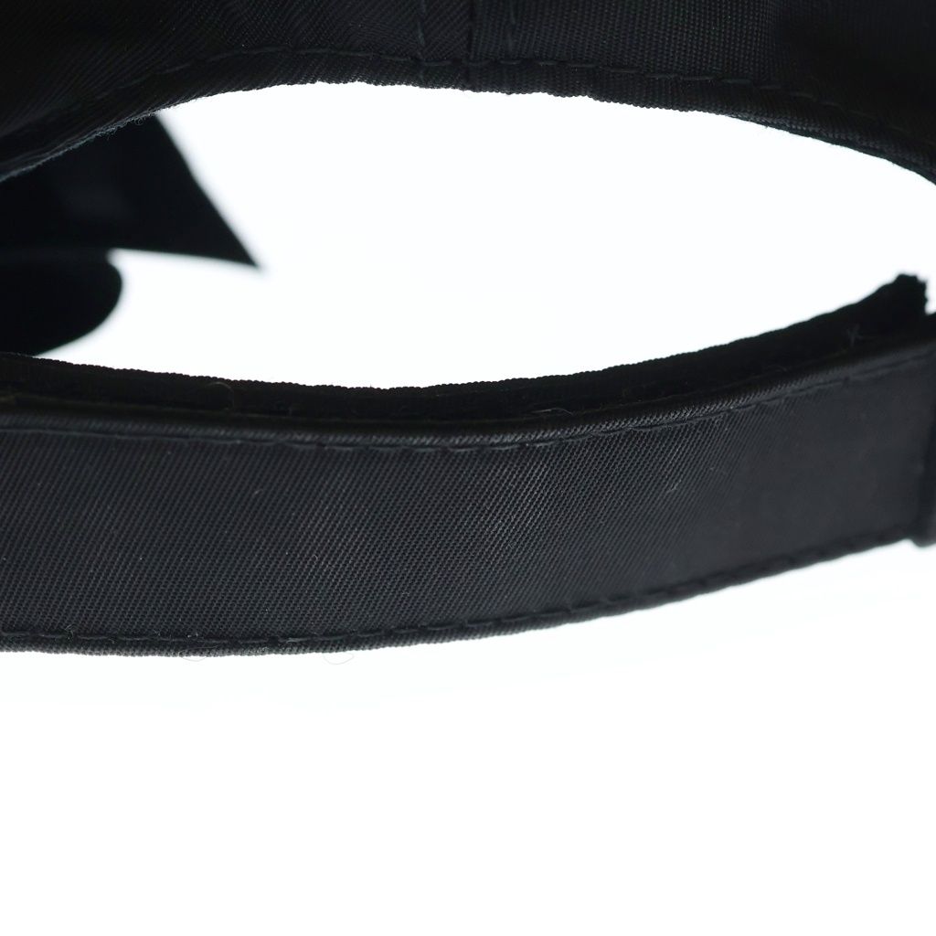 Prada Logo Embroidery Nylon Cap Black — view 5