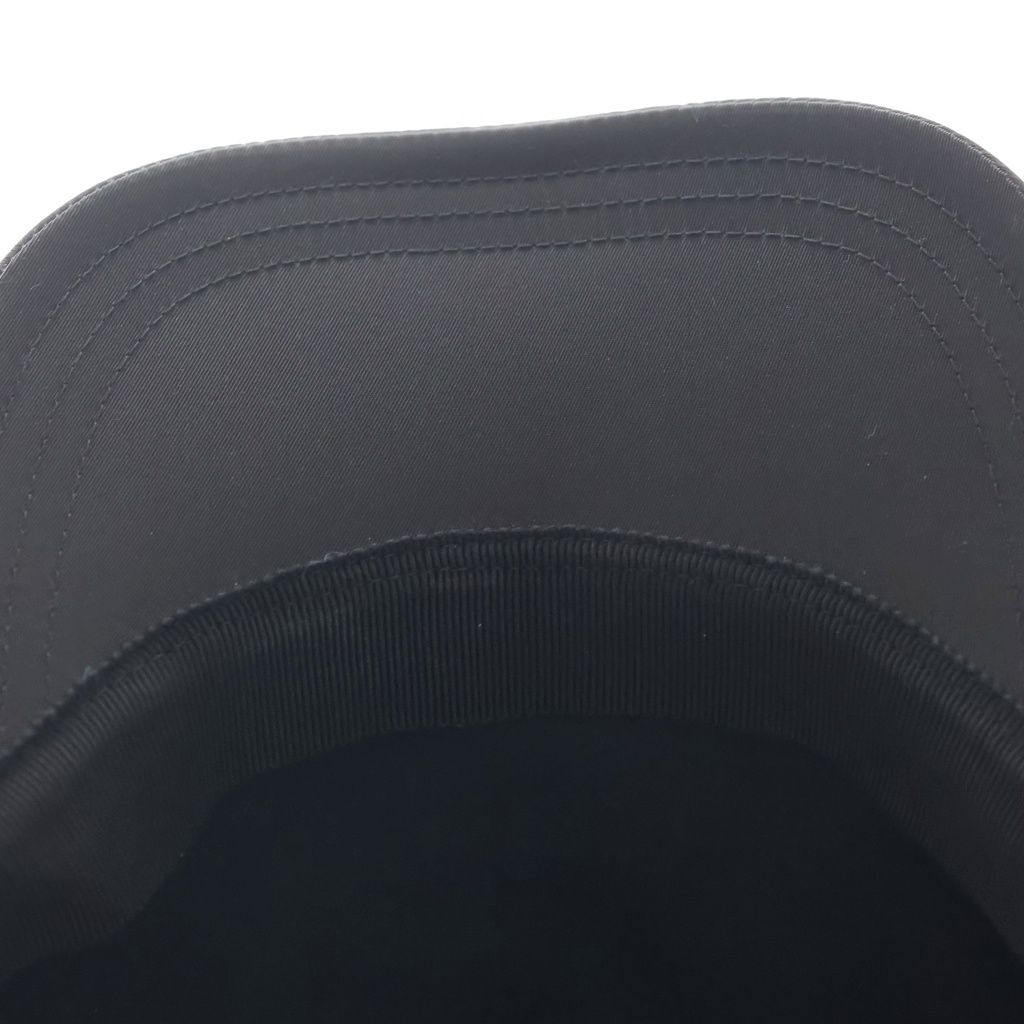 Prada Logo Embroidery Nylon Cap Black — view 6