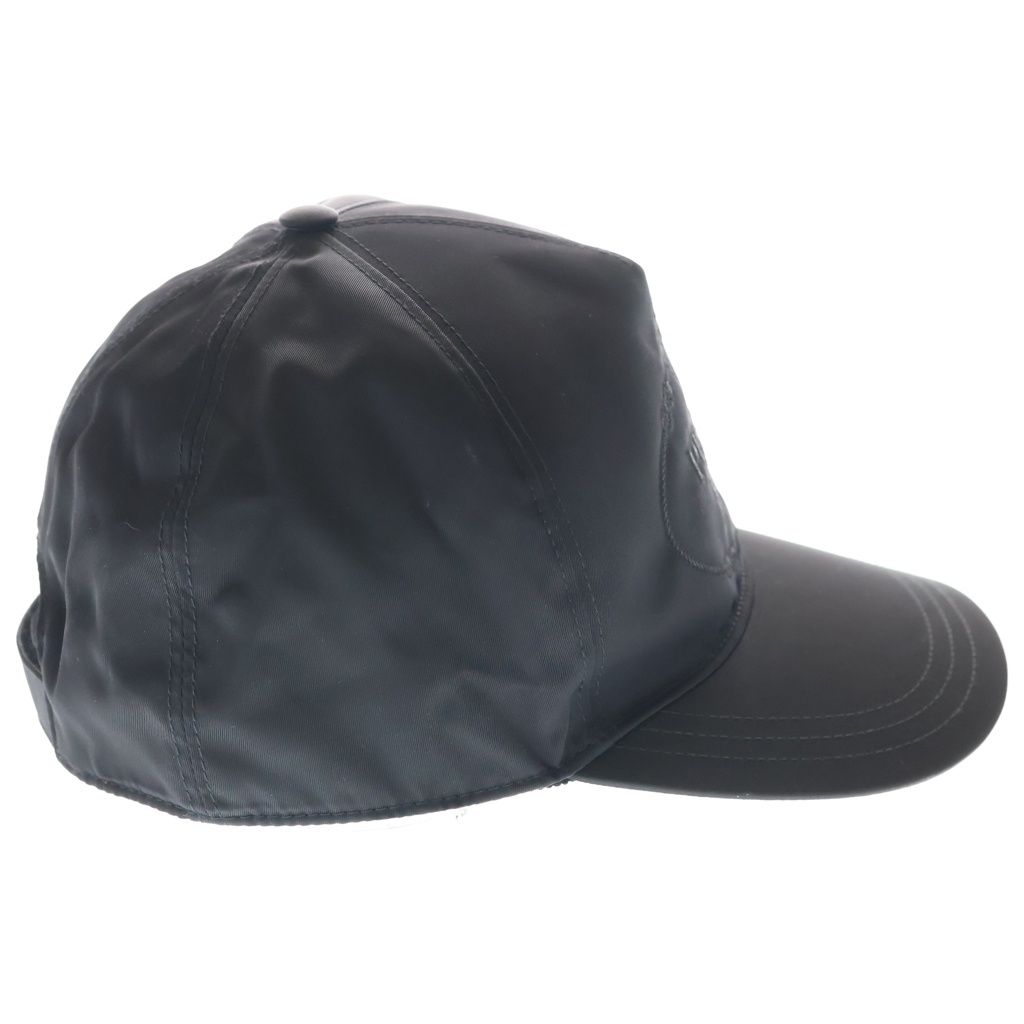 Prada Logo Embroidery Nylon Cap Black — view 3
