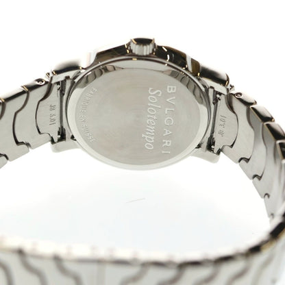 Bvlgari Solo Tempo Date Black Dial Quartz Watch Silver — view 5