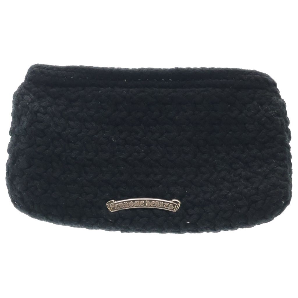Chrome Hearts Cashmere Zpr Chg Purse Change Pass Crochet Wallet with Cross — view 2