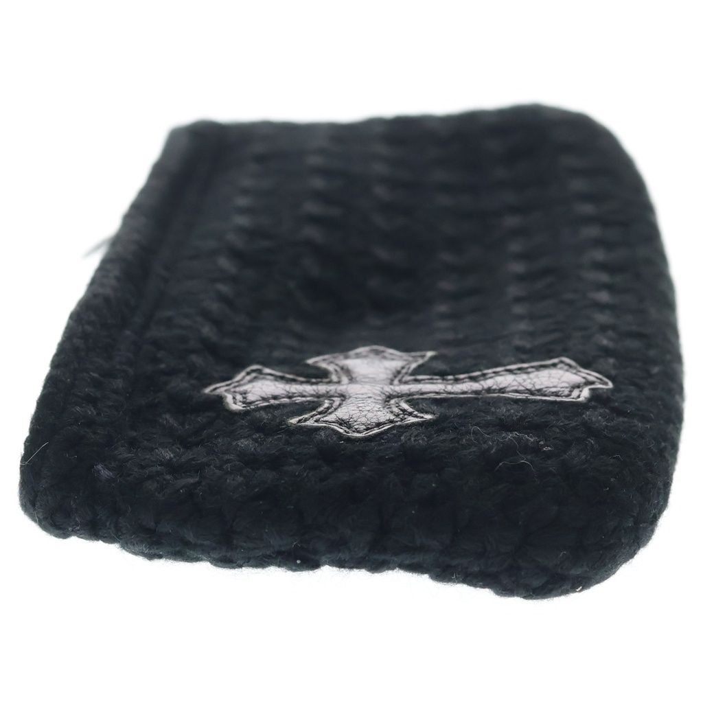 Chrome Hearts Cashmere Zpr Chg Purse Change Pass Crochet Wallet with Cross — view 3
