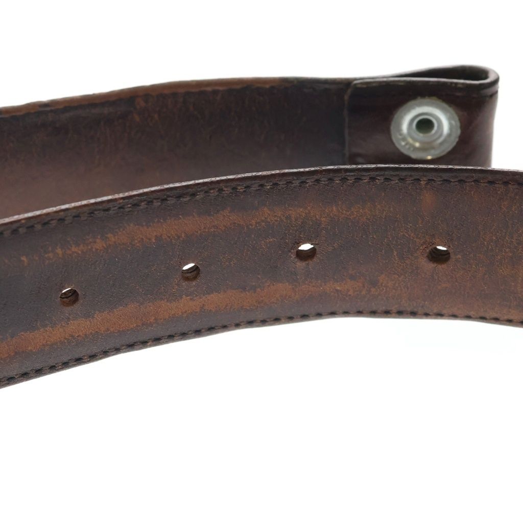 Chrome Hearts 1.5 Strap 1.5 Inch Flora Roulis Betts Leather Belt Brown — view 5