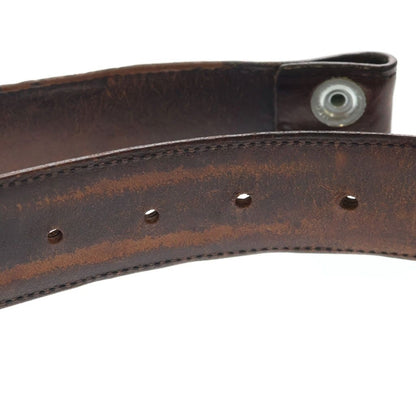 Chrome Hearts 1.5 Strap 1.5 Inch Flora Roulis Betts Leather Belt Brown — view 5