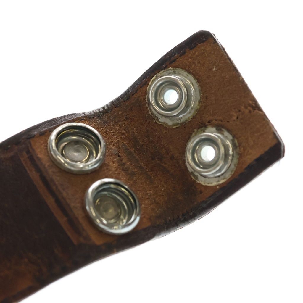Chrome Hearts 1.5 Strap 1.5 Inch Flora Roulis Betts Leather Belt Brown — view 6