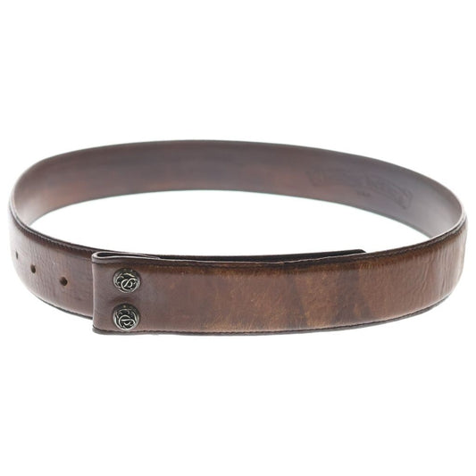 Chrome Hearts 1.5 Strap 1.5 Inch Flora Roulis Betts Leather Belt Brown