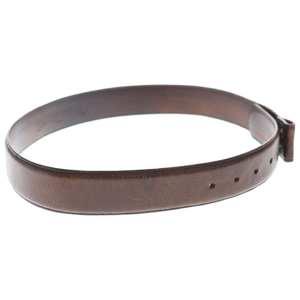 Chrome Hearts 1.5 Strap 1.5 Inch Flora Roulis Betts Leather Belt Brown — view 3