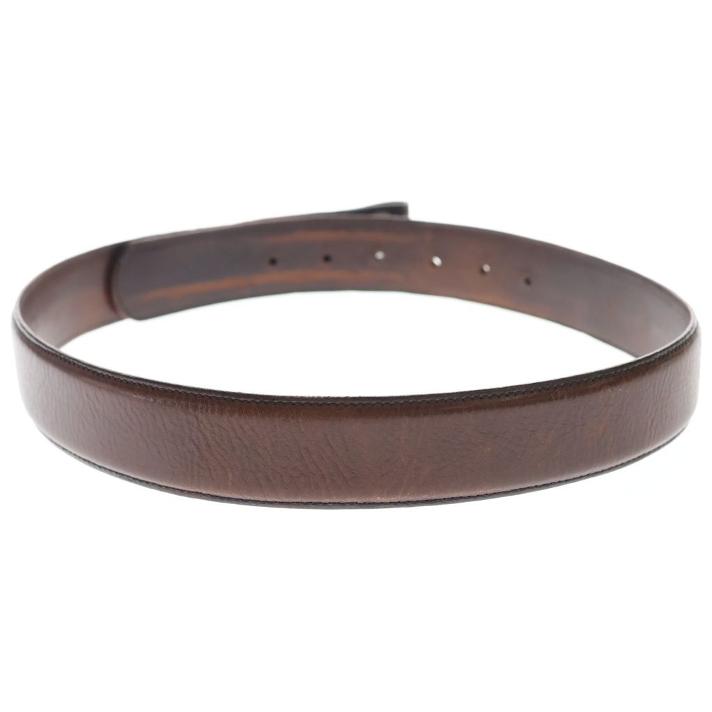 Chrome Hearts 1.5 Strap 1.5 Inch Flora Roulis Betts Leather Belt Brown — view 2