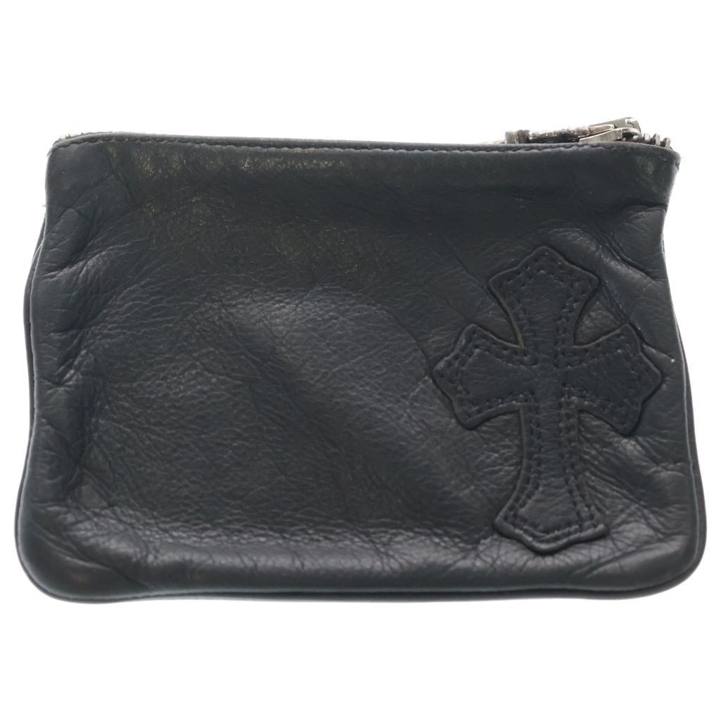 Chrome Hearts Zpr Chng Purse Change Cross Patch Daga Zip Coin Case