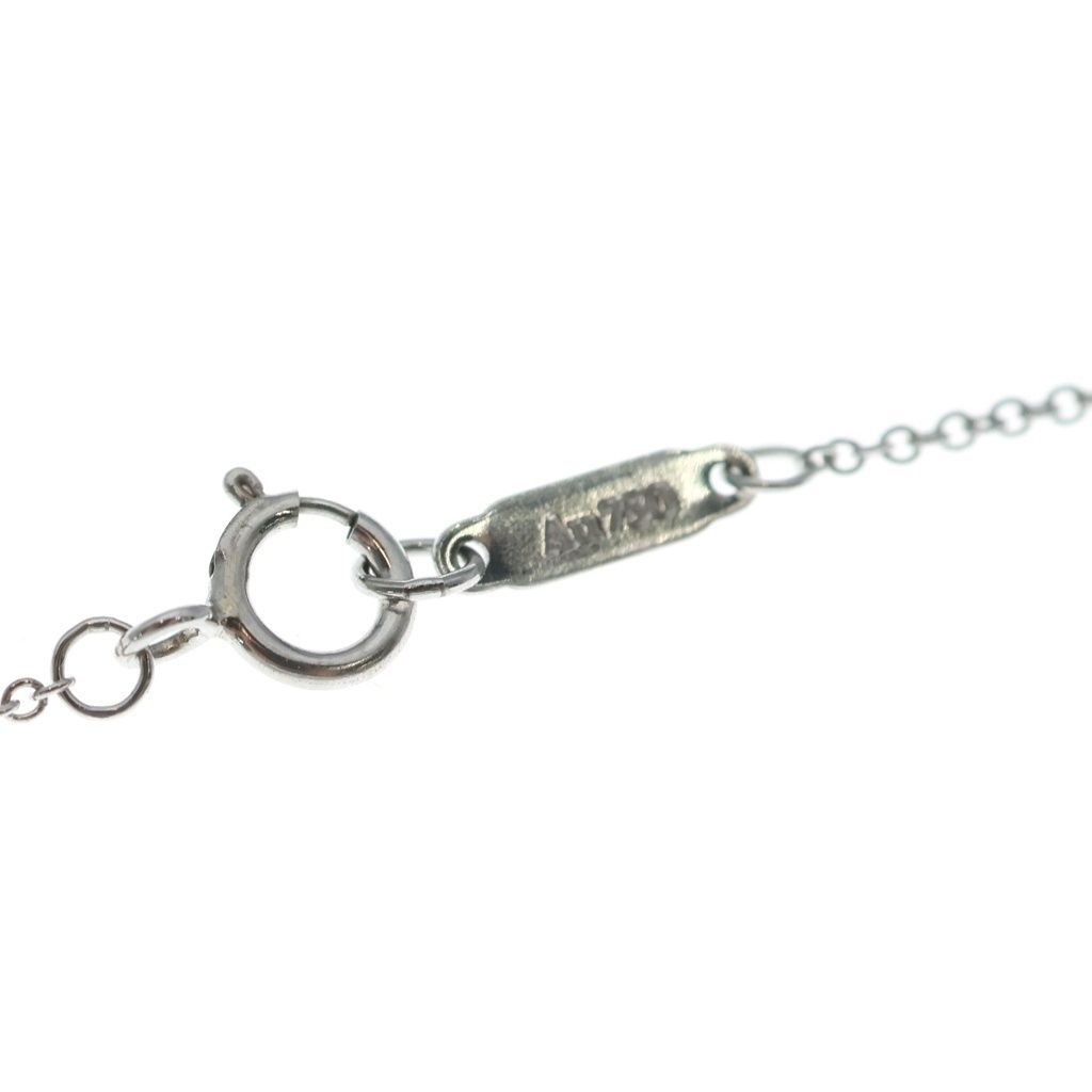 Tiffany & Co Fleur de Lis Key Diamond Pendant Chain Silver — view 4