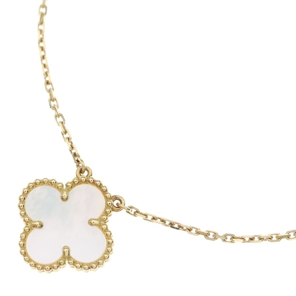 Van Cleef & Arpels Vintage Alhambra Necklace Mother of Pearl Yellow Gold