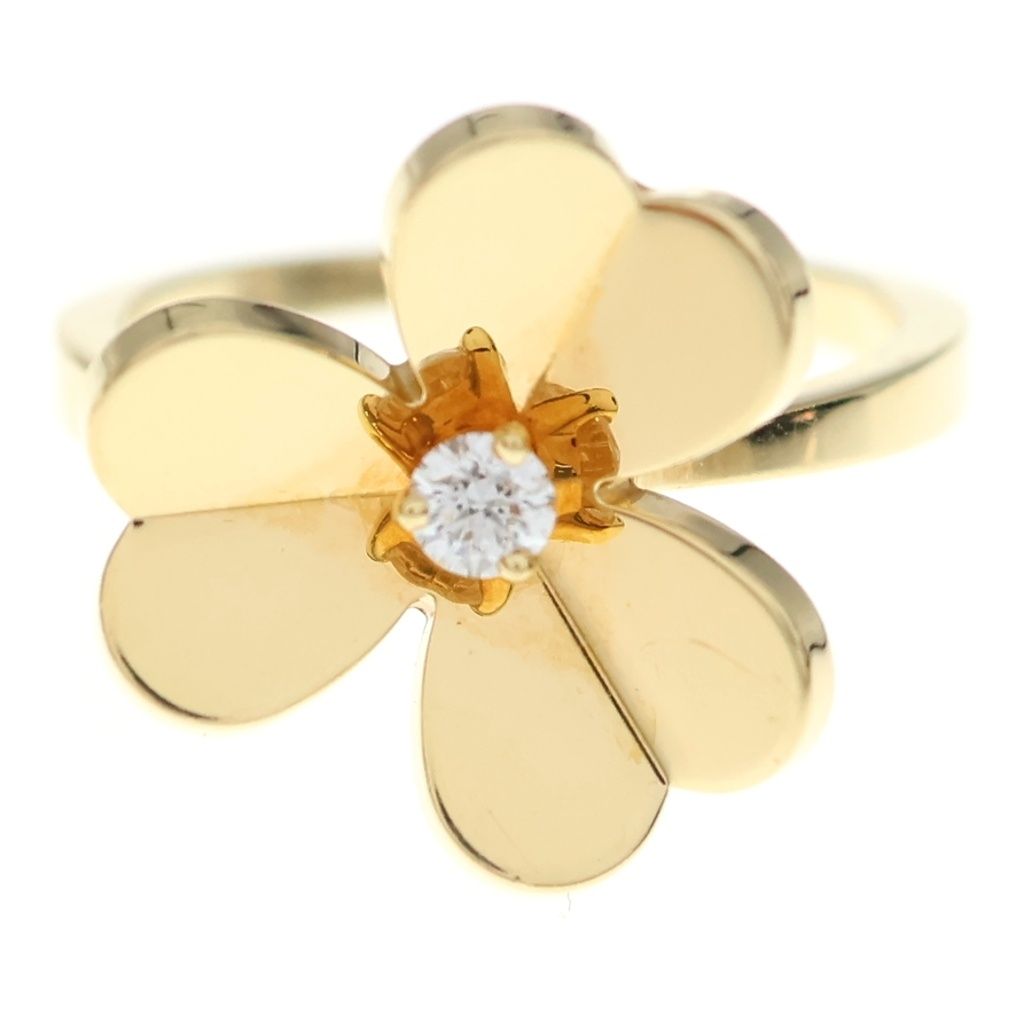 Van Cleef & Arpels Frivole Ring Diamond 18k YG Yellow Gold — view 4