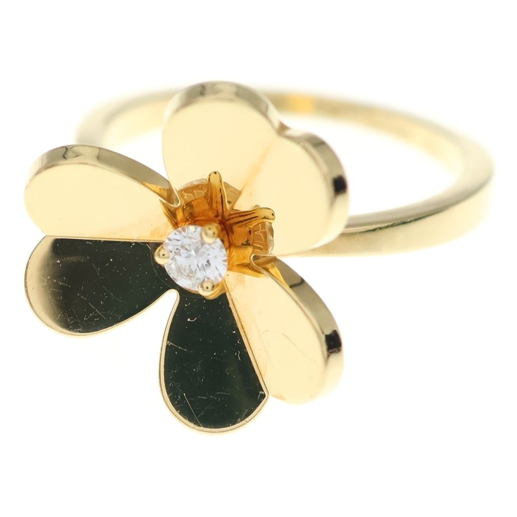 Van Cleef & Arpels Frivole Ring Diamond 18k YG Yellow Gold