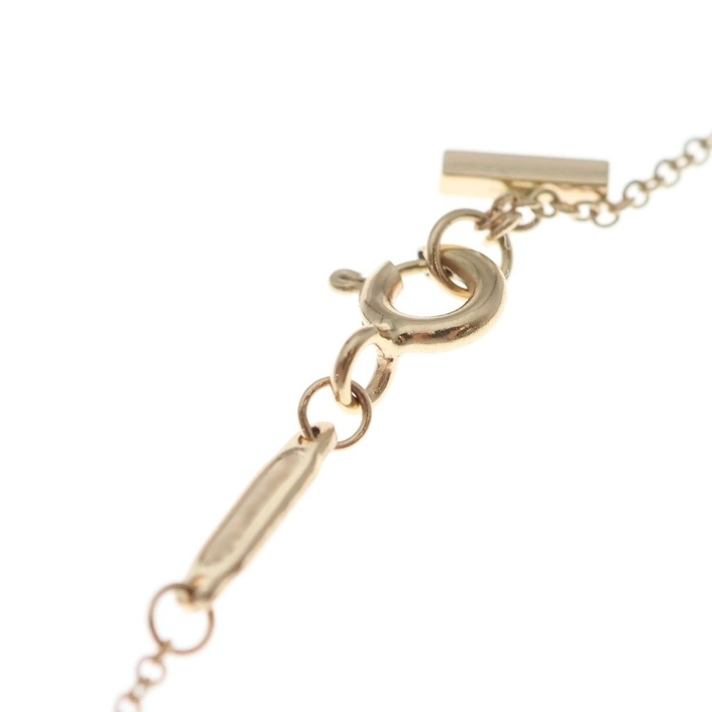 Tiffany & Co T Smile Small Diamond Pendant Chain Pink Gold 18k — view 4