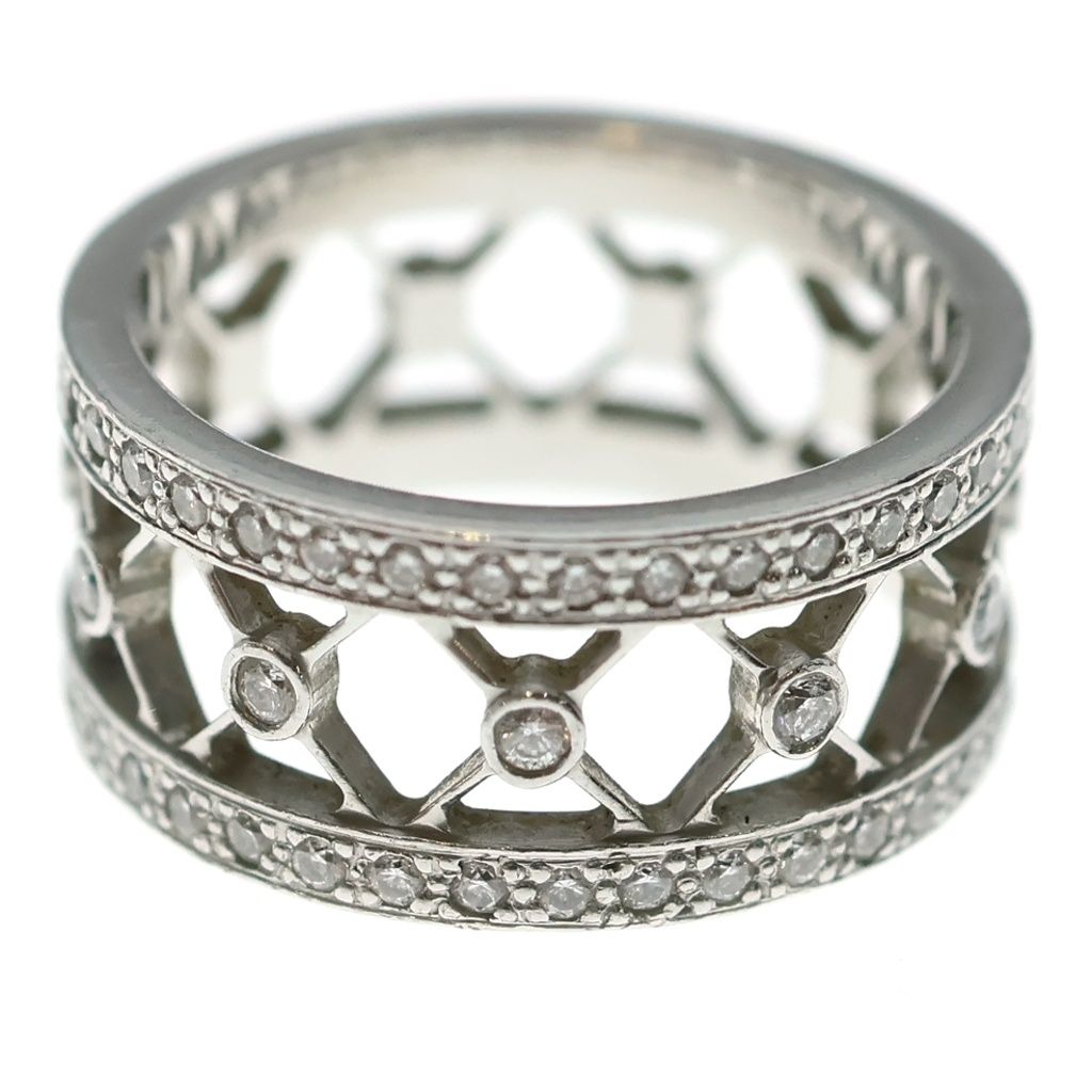 Tiffany & Co Vore Ring Full Eternity Diamond Silver — view 2