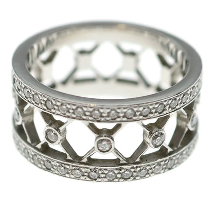 Tiffany & Co Vore Ring Full Eternity Diamond Silver — view 2