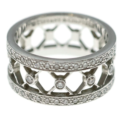 Tiffany & Co Vore Ring Full Eternity Diamond Silver