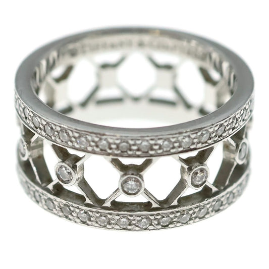 Tiffany & Co Vore Ring Full Eternity Diamond Silver