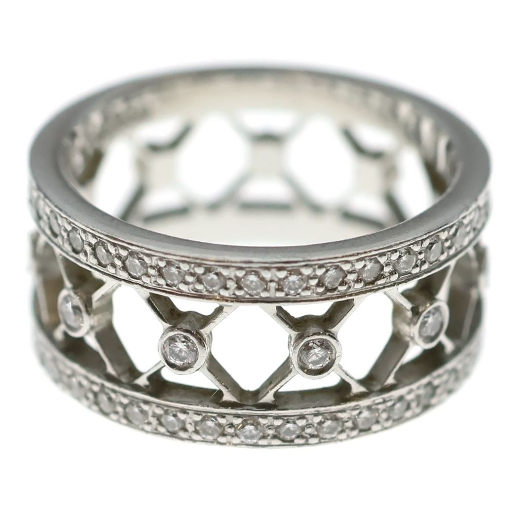 Tiffany & Co Vore Ring Full Eternity Diamond Silver — view 3