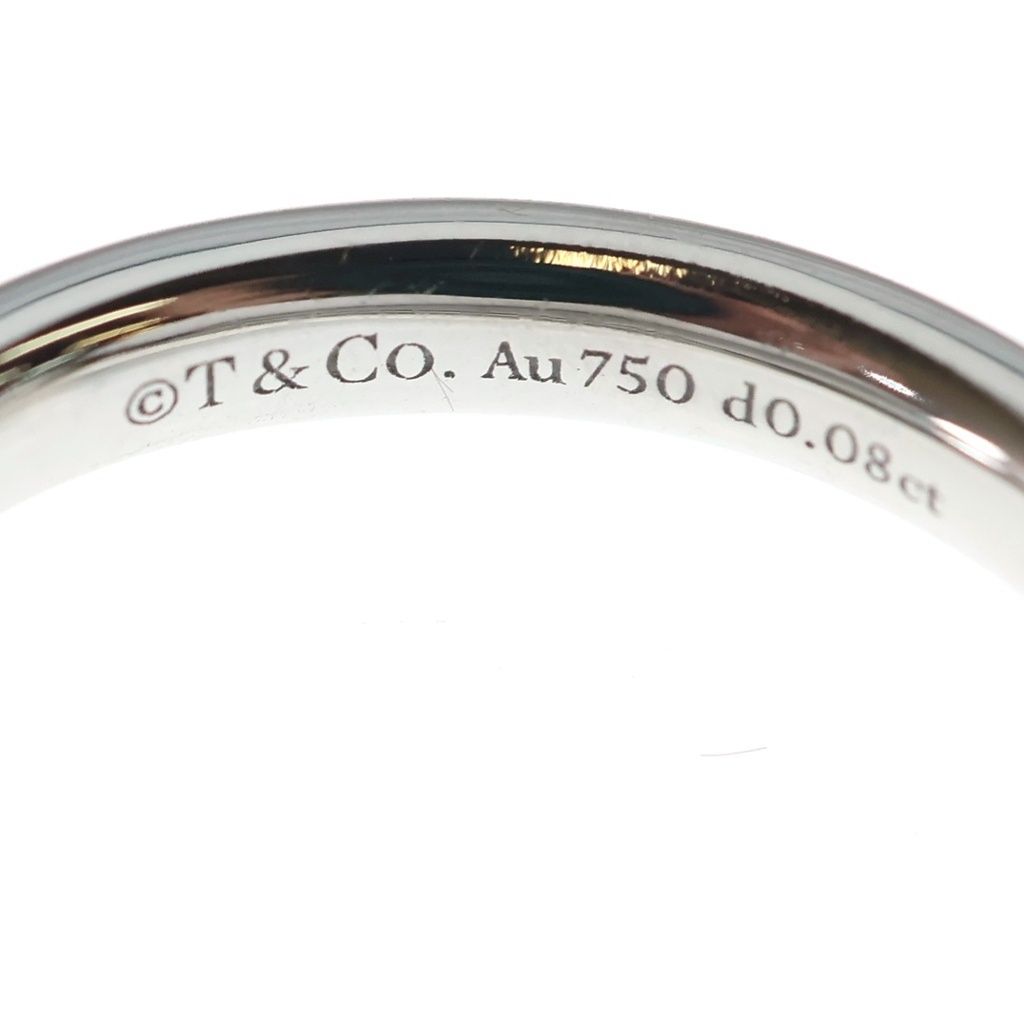 Tiffany & Co T One Narrow Diamond Ring Silver — view 5