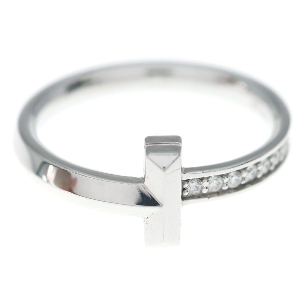 Tiffany & Co T One Narrow Diamond Ring Silver — view 4