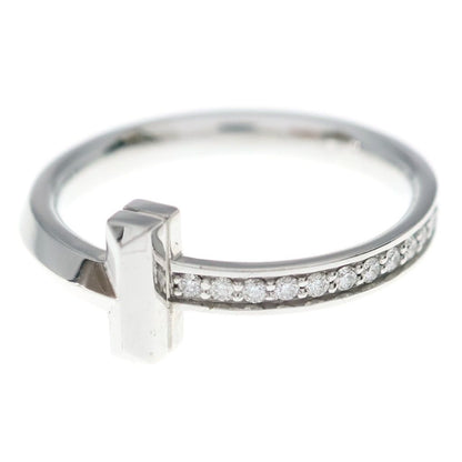 Tiffany & Co T One Narrow Diamond Ring Silver