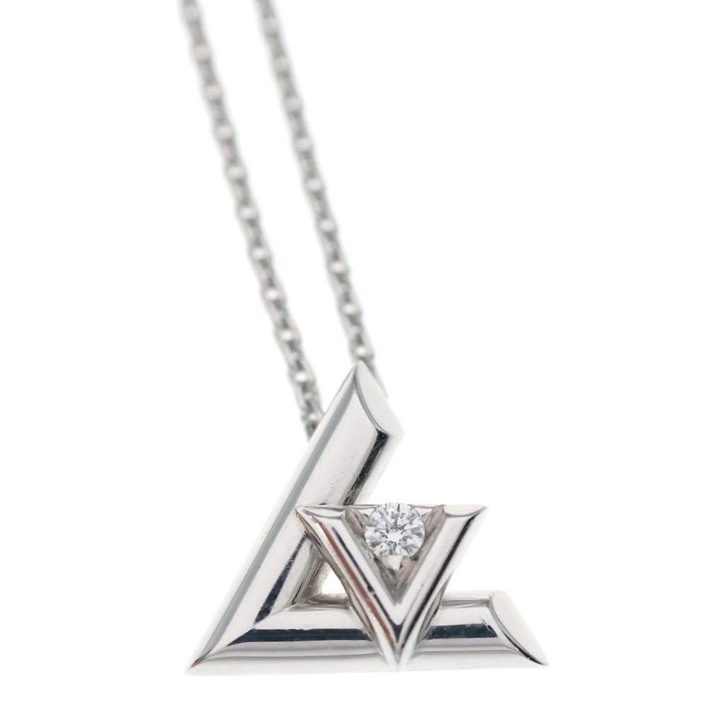 Louis Vuitton LV PM Pendentif Pendant Chain Silver — view 3