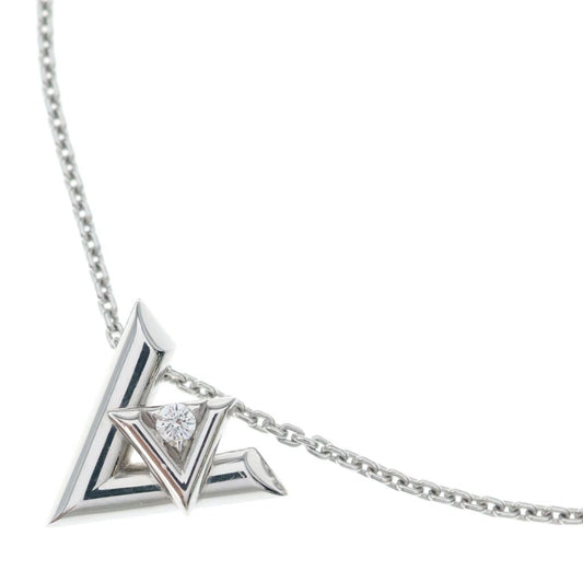 Louis Vuitton LV PM Pendentif Pendant Chain Silver