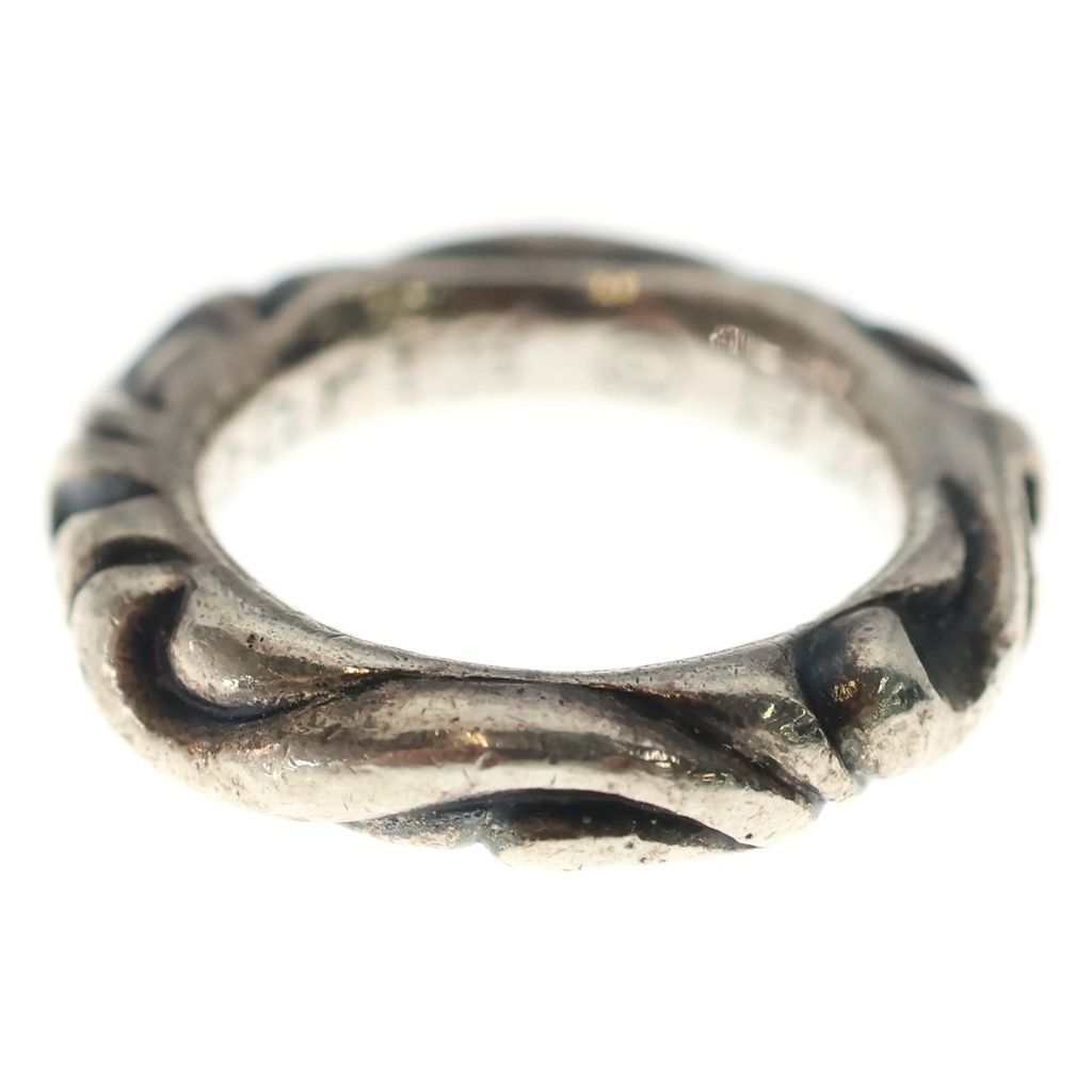 Chrome Hearts Scrl Band Scroll Ring Silver — view 3