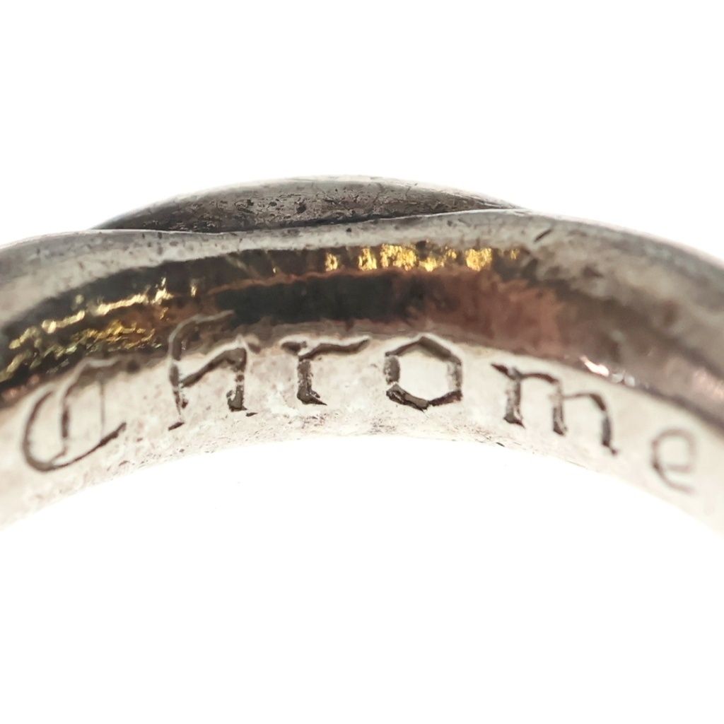 Chrome Hearts Scrl Band Scroll Ring Silver — view 5