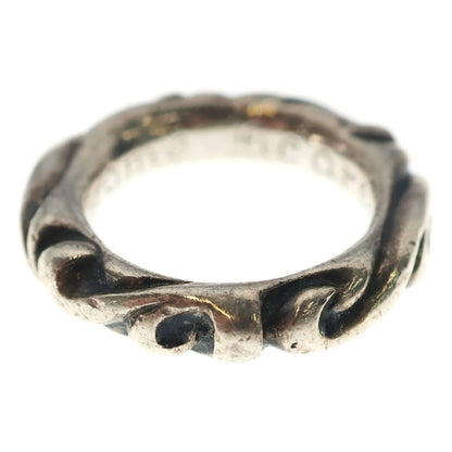 Chrome Hearts Scrl Band Scroll Ring Silver