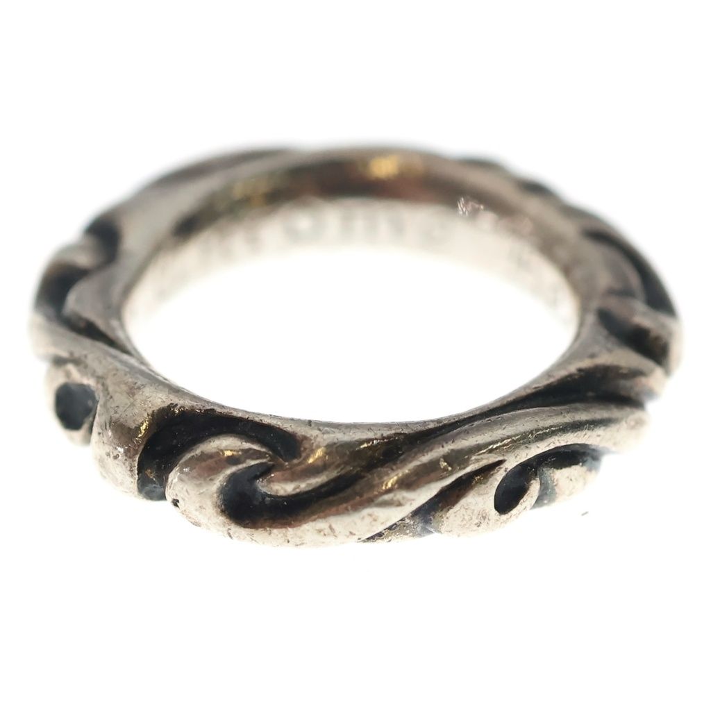 Chrome Hearts Scrl Band Scroll Ring Silver — view 4