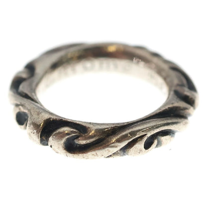 Chrome Hearts Scrl Band Scroll Ring Silver — view 4