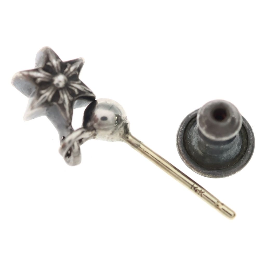Chrome Hearts Tny Str Drp 1 Tie Nice Tardrop Earrings Silver — view 6