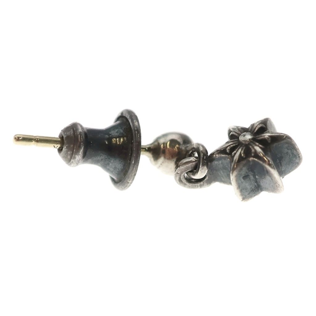 Chrome Hearts Tny Str Drp 1 Tie Nice Tardrop Earrings Silver — view 4
