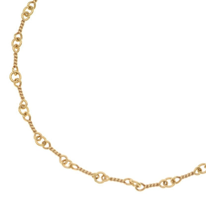 Chrome Hearts 22k Neckchain Twist Chain Necklace Gold