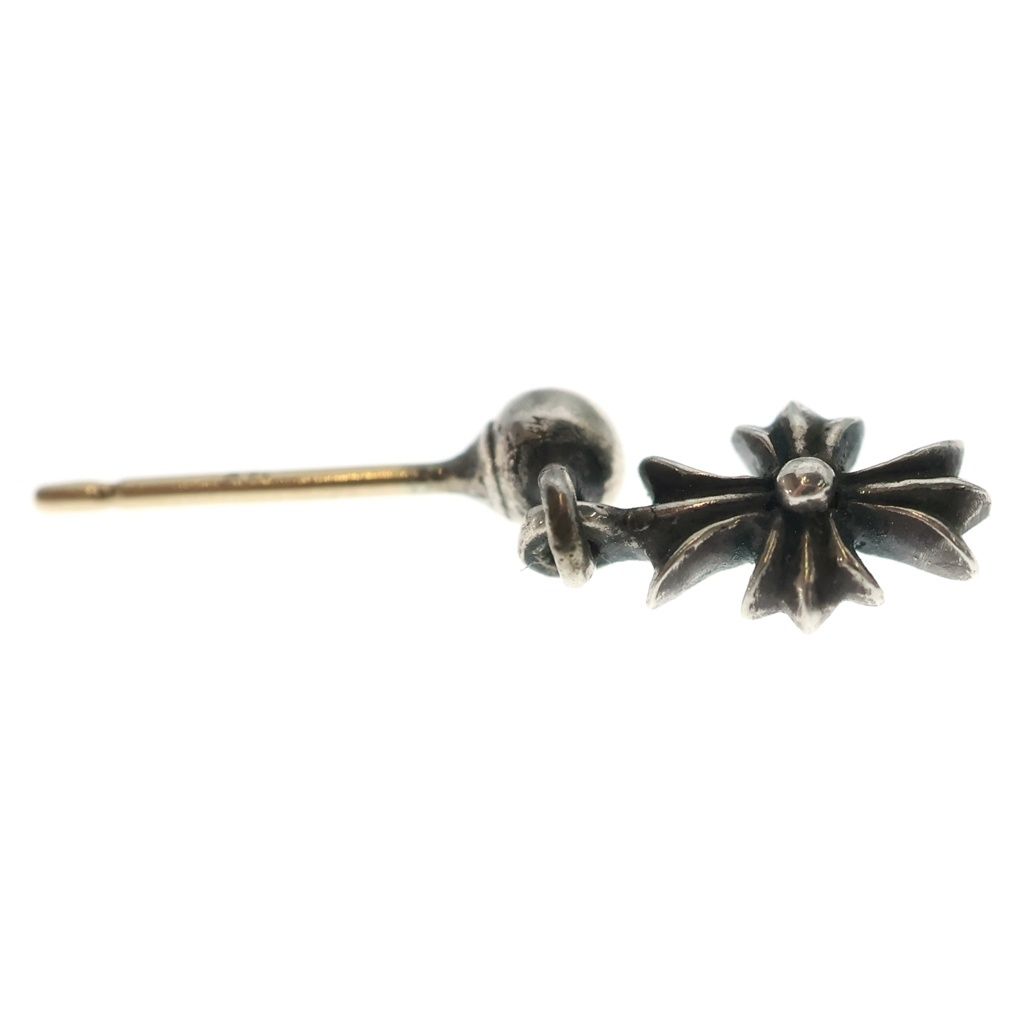 Chrome Hearts Tny CH Pls Tiny CH Plus Drop Earrings Silver — view 4
